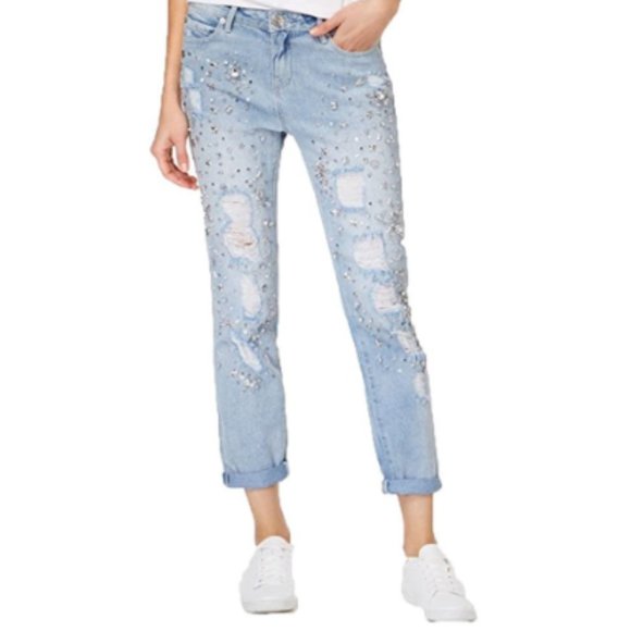 Women's Audrey Embellished Boyfriend Jeans